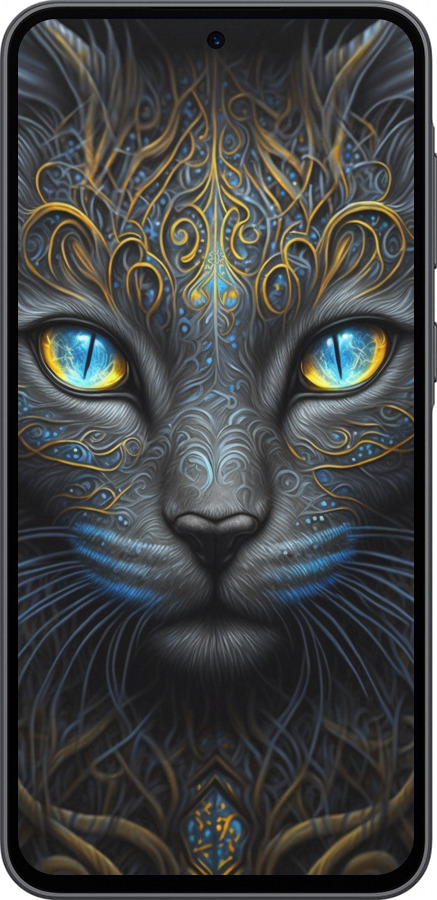 Силиконовый чехол Кошка для Samsung Galaxy A36 - 5548u-3836 изображение 