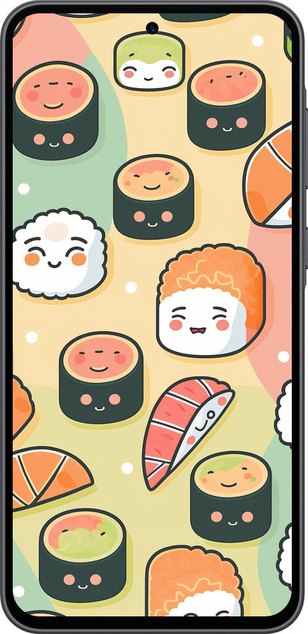 Силиконовый чехол Суши паттерн для Samsung Galaxy A36 - 5583u-3836 изображение 