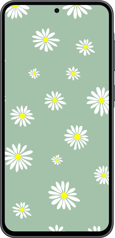 Силиконовый чехол Ромашки v4 для Samsung Galaxy A36 - 5603u-3836 изображение 