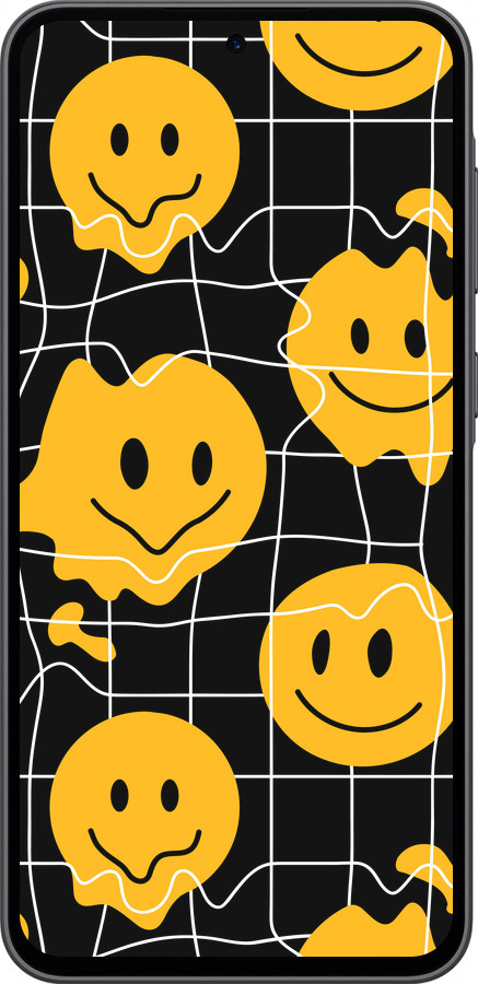 Силіконовий чехол Смайли v3 для Samsung Galaxy A36 - 5623u-3836 изображение 