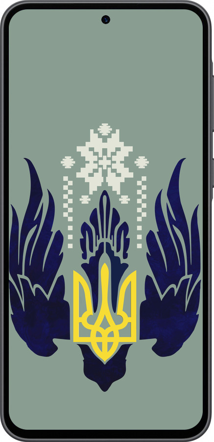 Силиконовый чехол Тризуб с крыльями для Samsung Galaxy A36 - 5640u-3836 изображение 