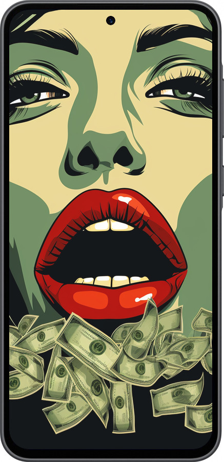 Силіконовий чехол Великі гроші 2 для Samsung Galaxy A36 - 5668u-3836 изображение 