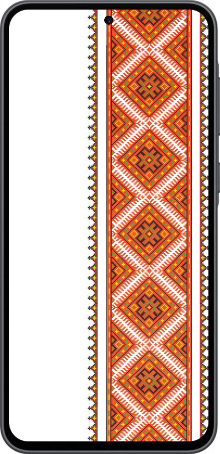 Силиконовый чехол Вышиванка 25 для Samsung Galaxy A36 - 593u-3836 изображение 