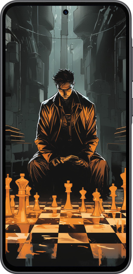 Силіконовий чехол Шахмати для Samsung Galaxy A36 - 5951u-3836 изображение 