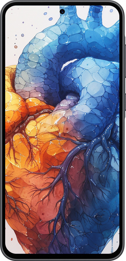 Силіконовий чехол Арт-серце для Samsung Galaxy A36 - 6034u-3836 изображение 