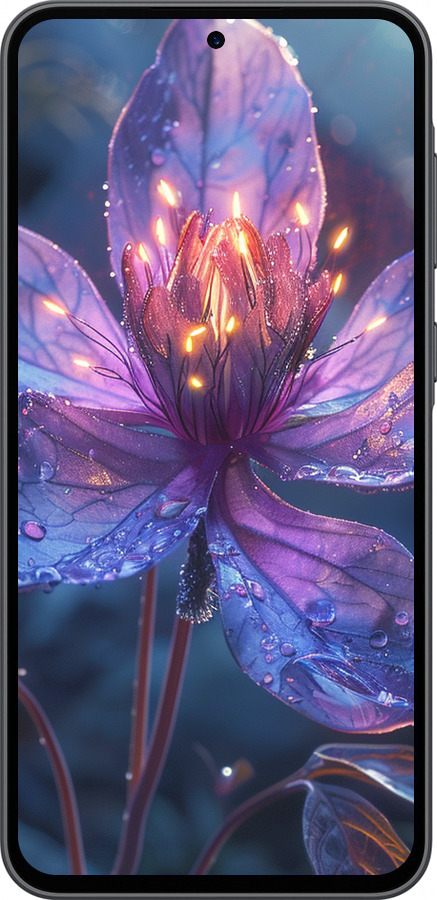 Силіконовий чехол Магічна квітка для Samsung Galaxy A36 - 6038u-3836 изображение 