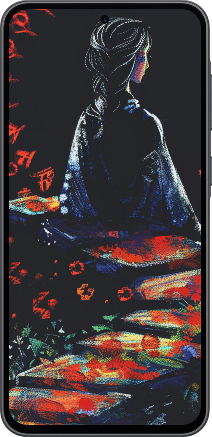 Силиконовый чехол Мечтательная девушка для Samsung Galaxy A36 - 6042u-3836 изображение 