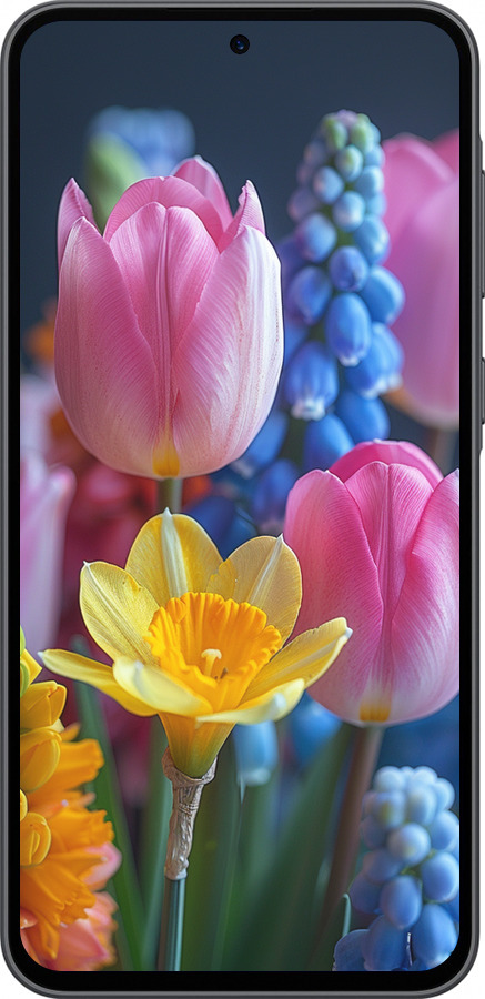 Силиконовый чехол Весенние цветы для Samsung Galaxy A36 - 6058u-3836 изображение 