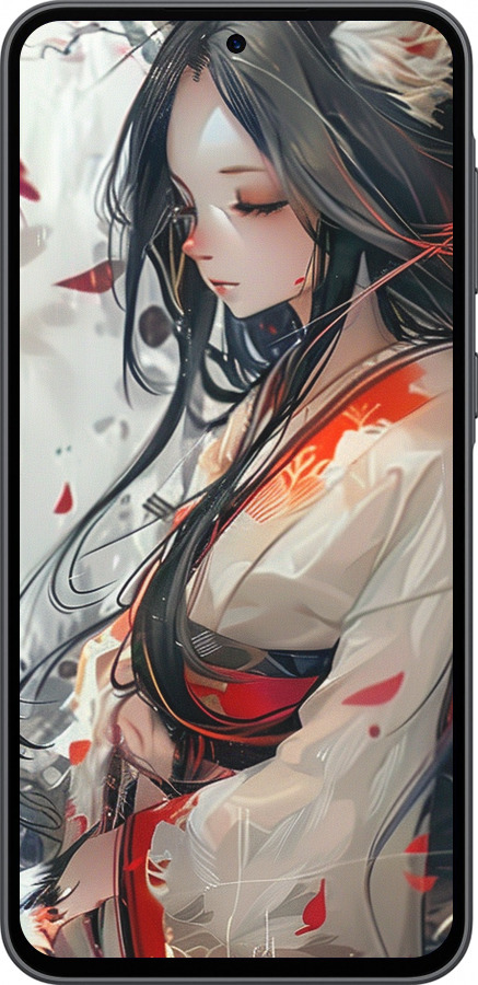 Силиконовый чехол Кицуне для Samsung Galaxy A36 - 6073u-3836 изображение 