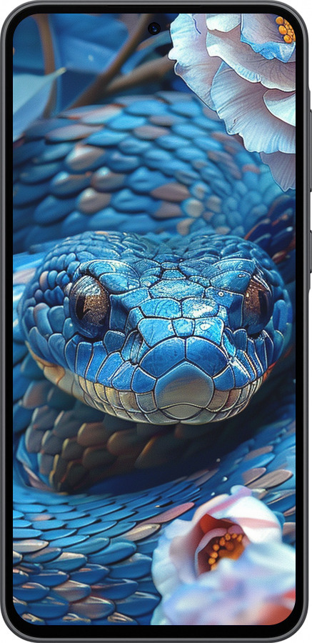 Силиконовый чехол Blue Snake для Samsung Galaxy A36 - 6079u-3836 изображение 