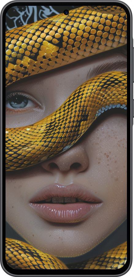 Силиконовый чехол Объятия змеи для Samsung Galaxy A36 - 6081u-3836 изображение 