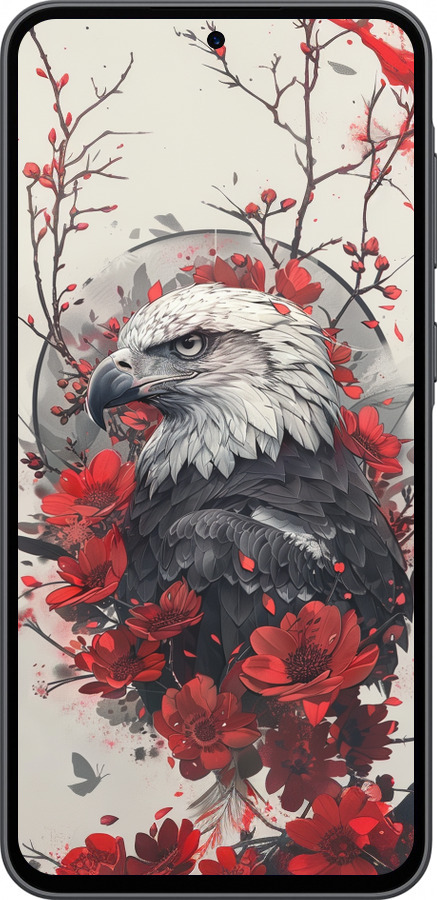 Силиконовый чехол Рубиновый орел для Samsung Galaxy A36 - 6103u-3836 изображение 