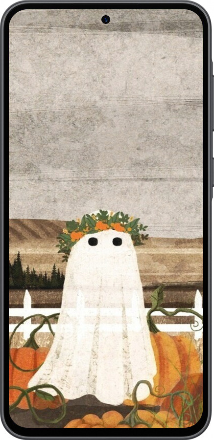 Силиконовый чехол Призрак для Samsung Galaxy A36 - 6245u-3836 изображение 