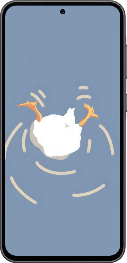 Силиконовый чехол Гусь ныряет для Samsung Galaxy A36 - 6275u-3836 изображение 