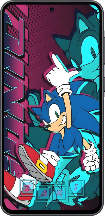 Силиконовый чехол Соник для Samsung Galaxy A36 - 6284u-3836 изображение 