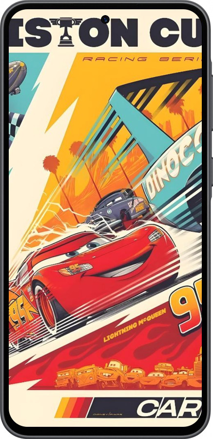 Силиконовый чехол Тачки для Samsung Galaxy A36 - 6288u-3836 изображение 