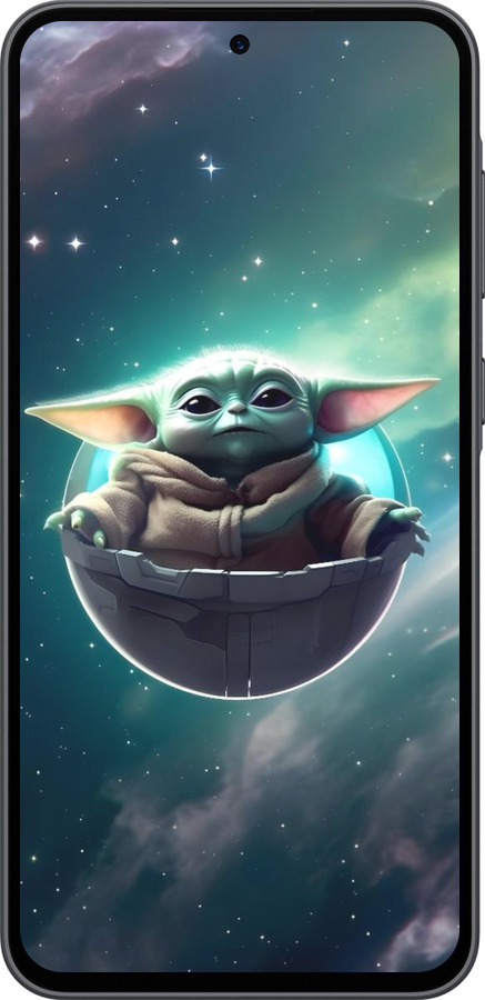 Силиконовый чехол Малышь йода для Samsung Galaxy A36 - 6294u-3836 изображение 