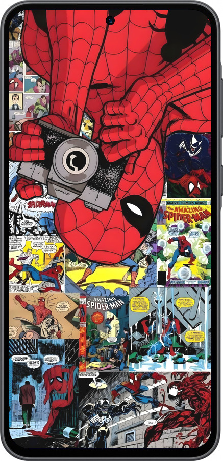 Силиконовый чехол Человек паук 2 для Samsung Galaxy A36 - 6333u-3836 изображение 