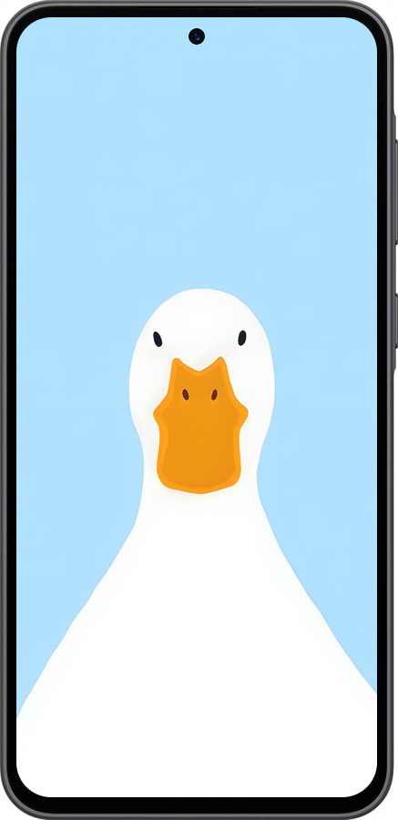 Силиконовый чехол Гусь для Samsung Galaxy A36 - 6350u-3836 изображение 