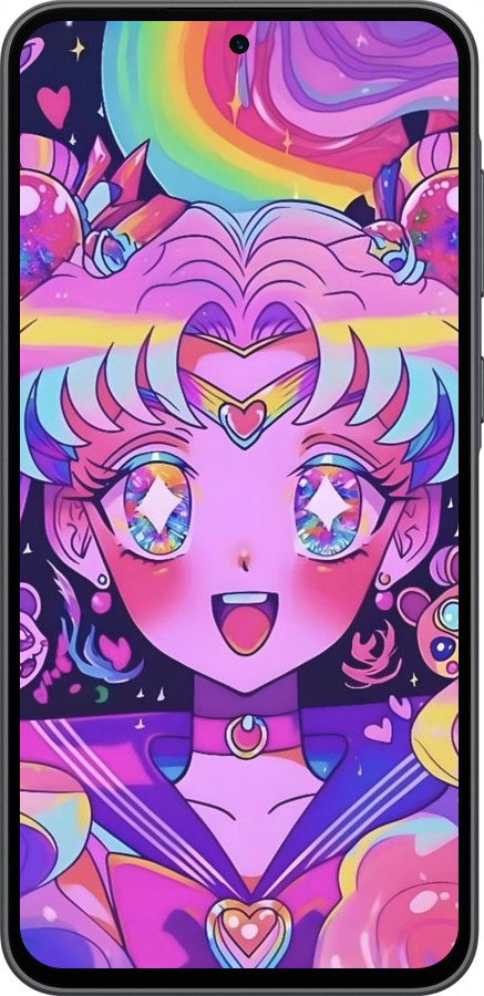 Силиконовый чехол Сейлор Мун 3 для Samsung Galaxy A36 - 6352u-3836 изображение 