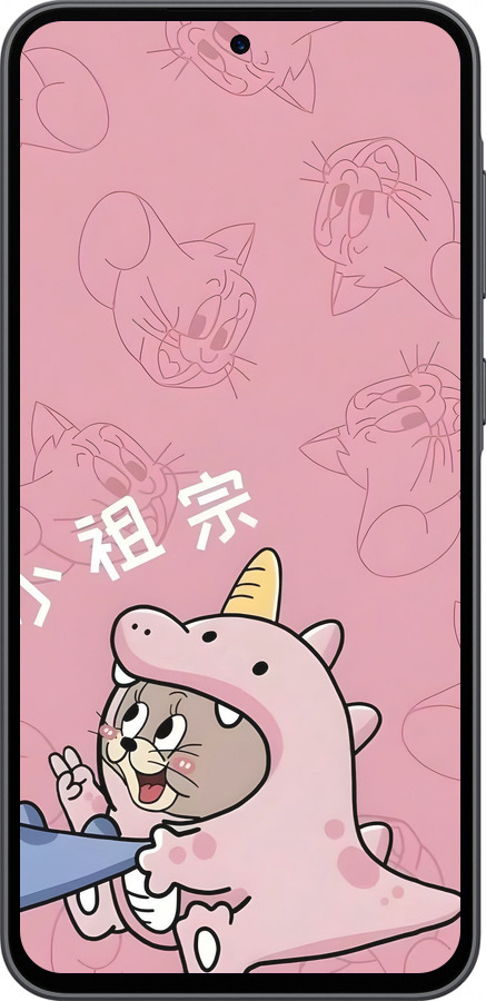 Силиконовый чехол Том и джерри 2 для Samsung Galaxy A36 - 6359u-3836 изображение 