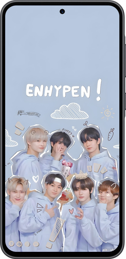 Силиконовый чехол Энхайпен для Samsung Galaxy A36 - 6362u-3836 изображение 