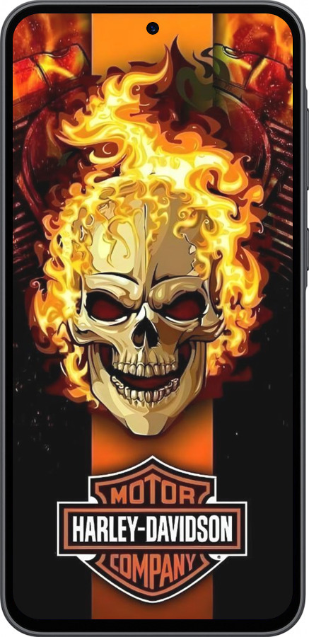 Силиконовый чехол Харлей девидсон для Samsung Galaxy A36 - 6370u-3836 изображение 