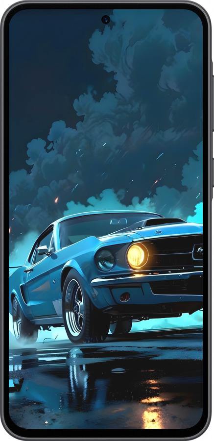 Силіконовий чехол Форд мустанг для Samsung Galaxy A36 - 6374u-3836 изображение 