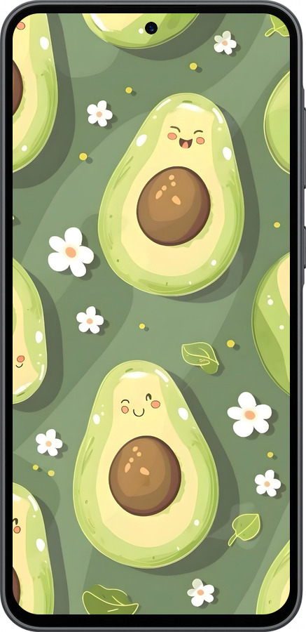 Силіконовий чехол Авокадо для Samsung Galaxy A36 - 6380u-3836 изображение 