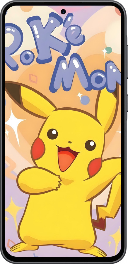 Силиконовый чехол Пикачу для Samsung Galaxy A36 - 6383u-3836 изображение 