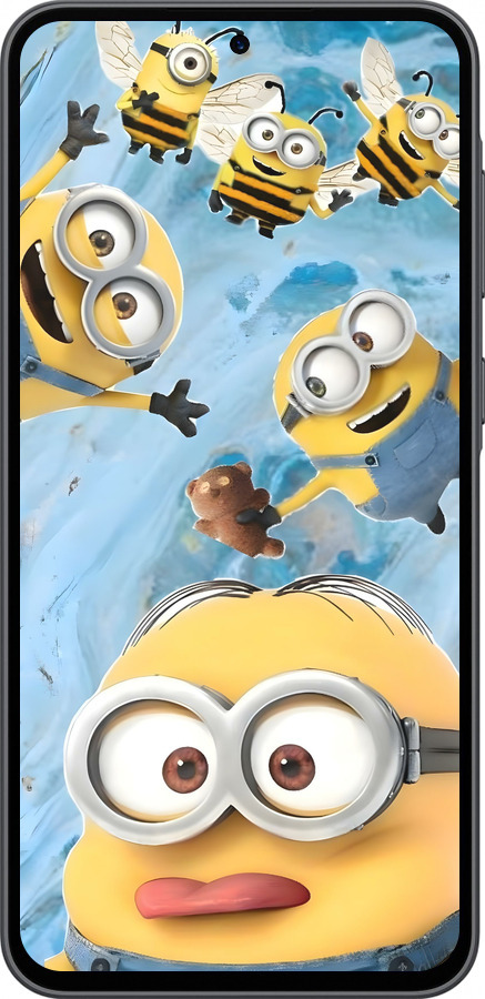 Силиконовый чехол Миньоны для Samsung Galaxy A36 - 6386u-3836 изображение 