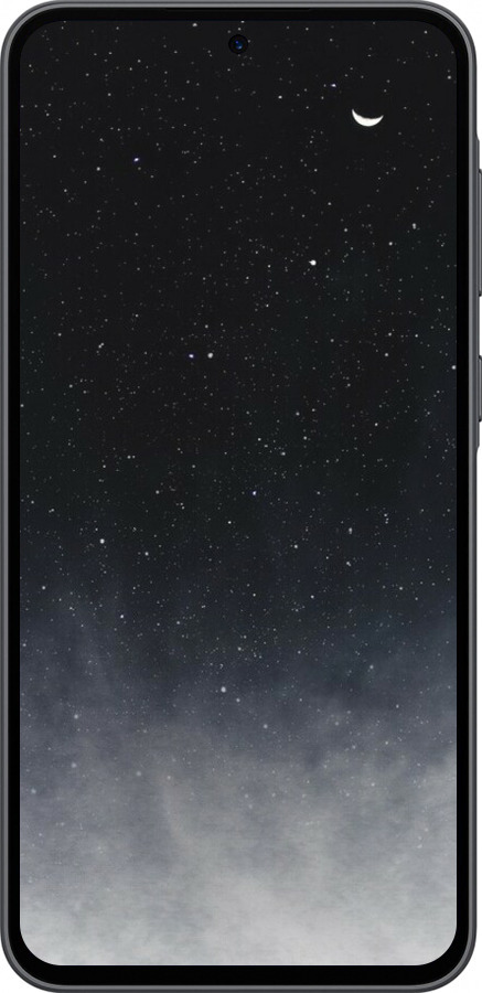 Силіконовий чехол Голубые облака, Голубая луна для Samsung Galaxy A36 - 6396u-3836 изображение 