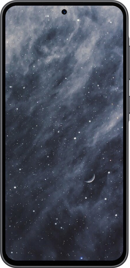 Силиконовый чехол Голубые облака, Голубая луна для Samsung Galaxy A36 - 6398u-3836 изображение 