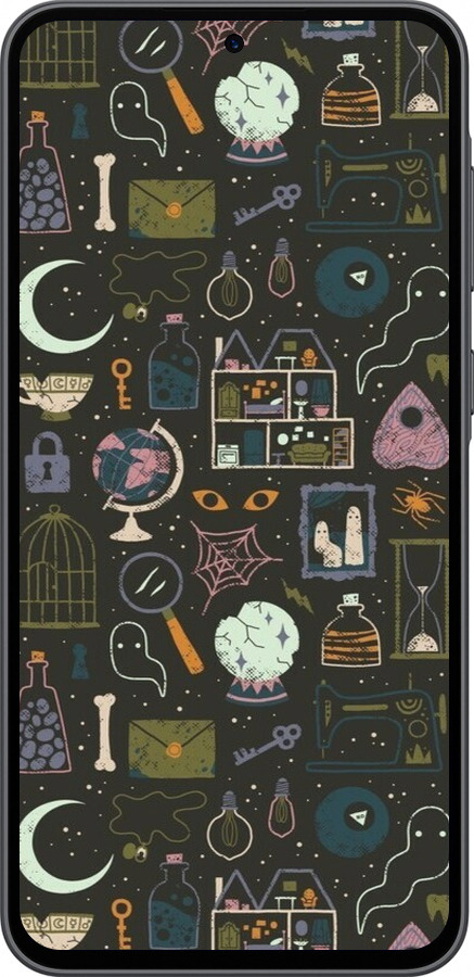 Силиконовый чехол Колдовской принт для Samsung Galaxy A36 - 6425u-3836 изображение 
