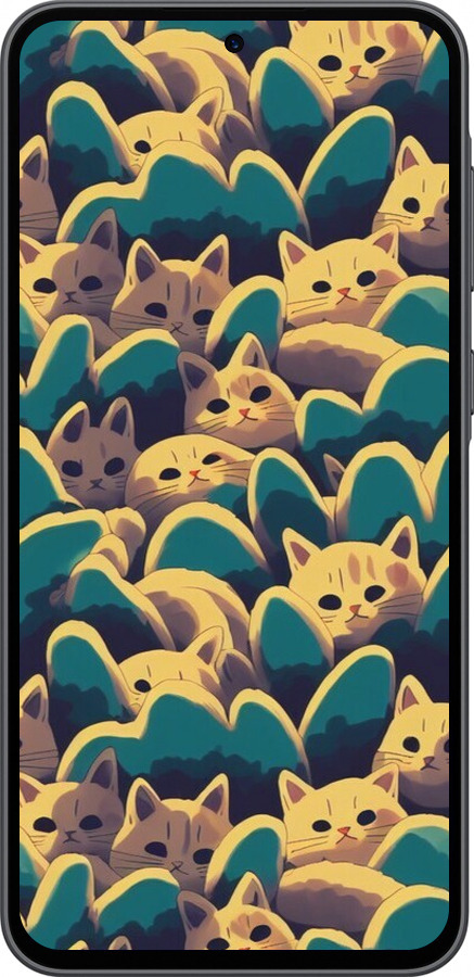 Силиконовый чехол С изображением кошек для Samsung Galaxy A36 - 6429u-3836 изображение 