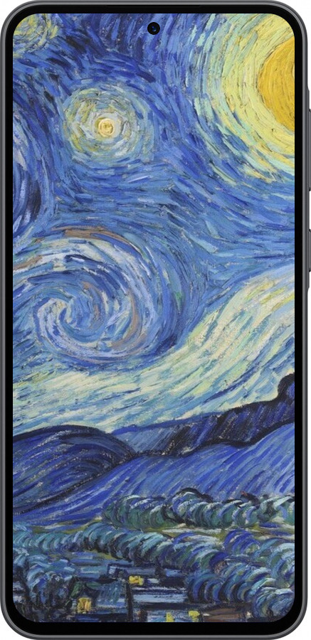 Силиконовый чехол «Звездная ночь» Винсента Ван Гога для Samsung Galaxy A36 - 6433u-3836 изображение 