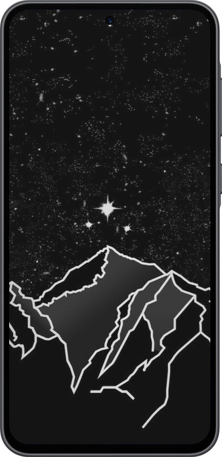 Силиконовый чехол Минималистический горный пейзаж для Samsung Galaxy A36 - 6438u-3836 изображение 