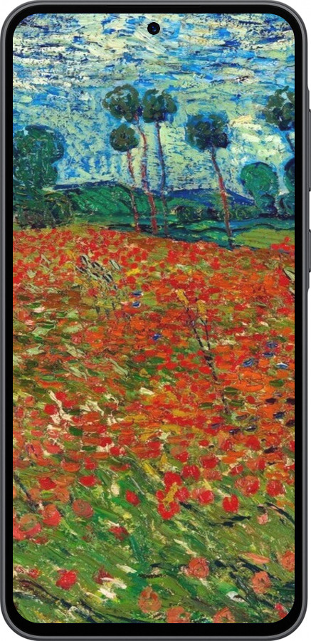 Силиконовый чехол Винсент Ван Гог-Маковое поле для Samsung Galaxy A36 - 6466u-3836 изображение 