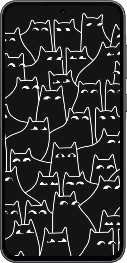 Силиконовый чехол С изображением кошек для Samsung Galaxy A36 - 6470u-3836 изображение 