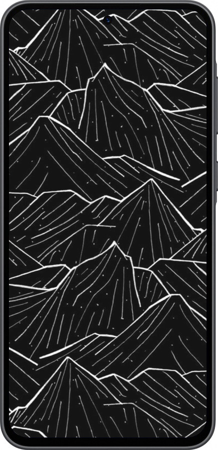 Силиконовый чехол С изображением Темных гор для Samsung Galaxy A36 - 6489u-3836 изображение 