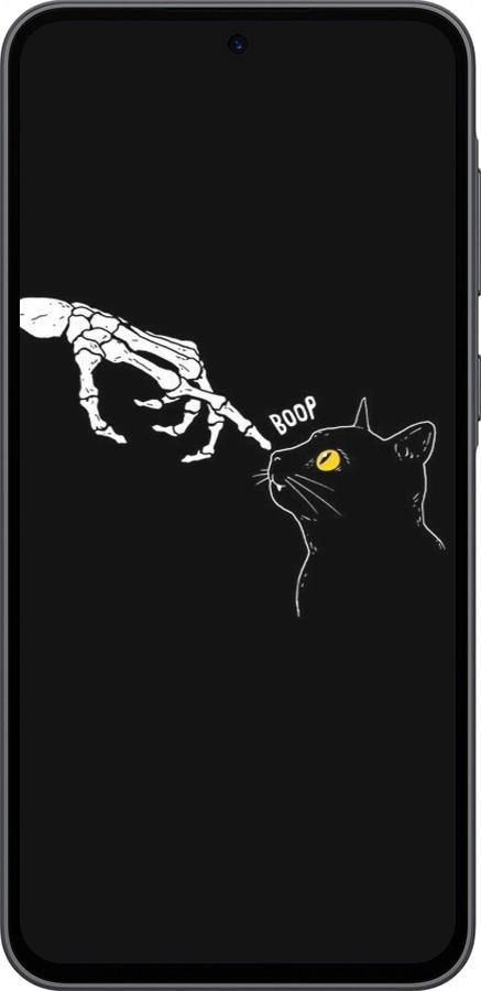 Силиконовый чехол Кошка для Samsung Galaxy A36 - 6505u-3836 изображение 