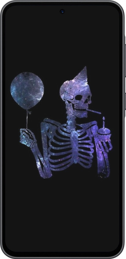 Силиконовый чехол Скелетное искусство для Samsung Galaxy A36 - 6536u-3836 изображение 