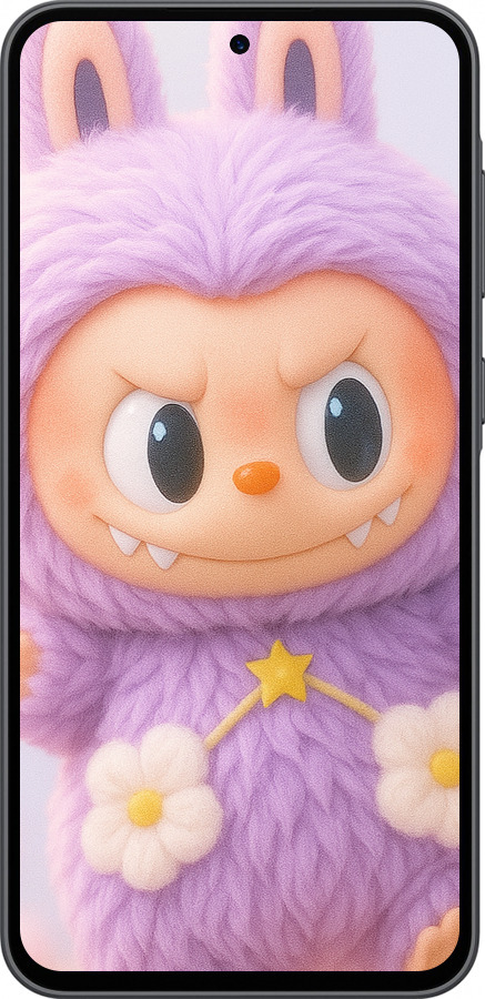 Силіконовий чехол Лабубу для Samsung Galaxy A36 - 6708u-3836 изображение 