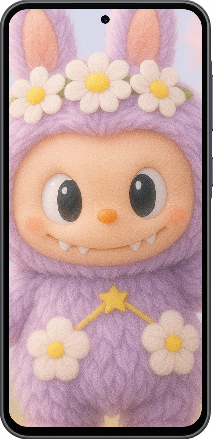 Силіконовий чехол Лабубу 1 для Samsung Galaxy A36 - 6709u-3836 изображение 