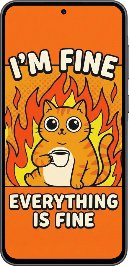 Силиконовый чехол Funny Cat для Samsung Galaxy A36 - 6786u-3836 изображение 