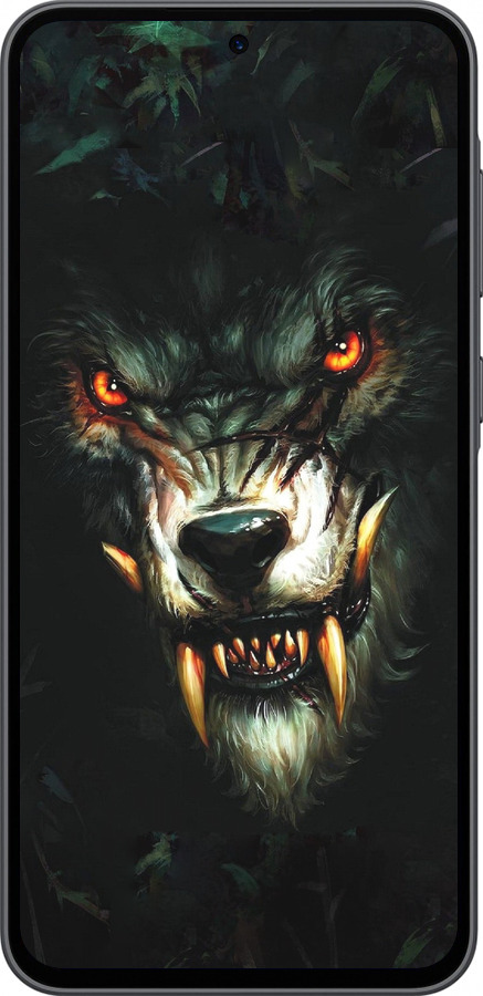 Силиконовый чехол Дьявольский волк для Samsung Galaxy A36 - 833u-3836 изображение 