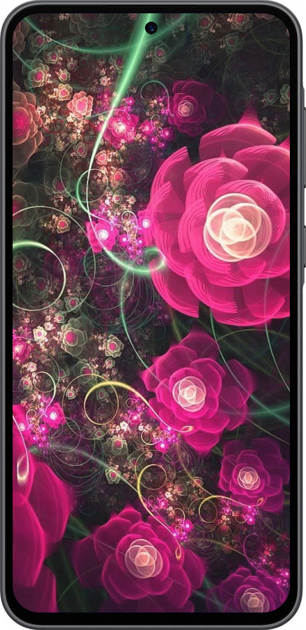 Силиконовый чехол Абстрактные цветы 3 для Samsung Galaxy A36 - 850u-3836 изображение 