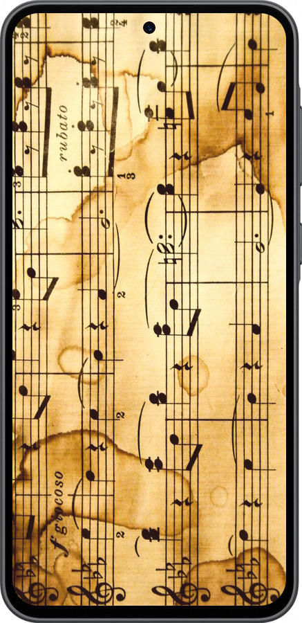 Силиконовый чехол Ноты для Samsung Galaxy A36 - 905u-3836 изображение 