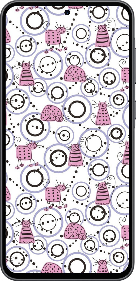 Силіконовий чехол Кумедні коти для Samsung Galaxy A36 - 907u-3836 изображение 