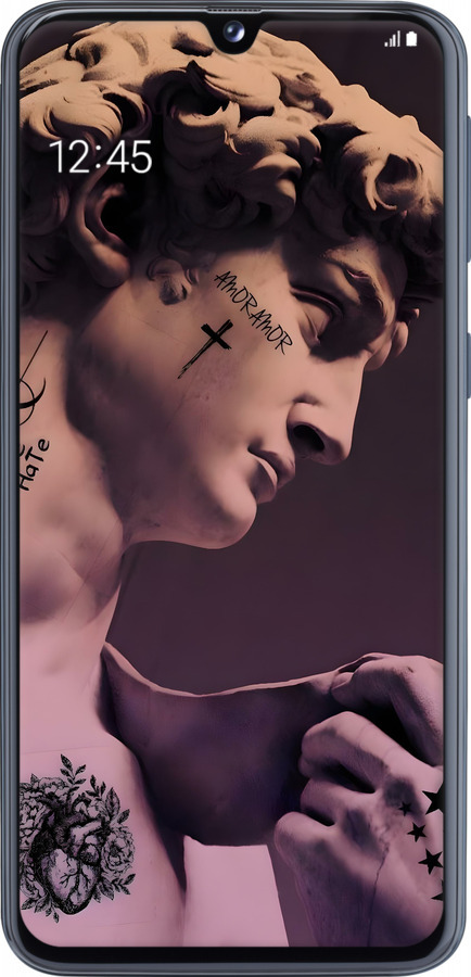 TPU чехол Давид для Samsung Galaxy A40 2019 A405F - 6302b-1672 изображение 